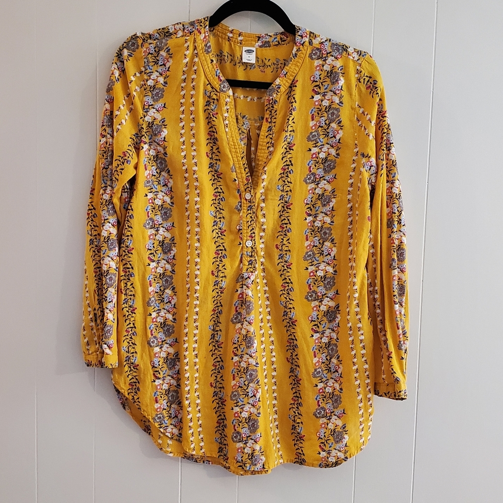 Yellow Floral Top